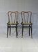 2 Kohn chairs no. 48 by Kohn 1890, not Thonet bistro - caned -