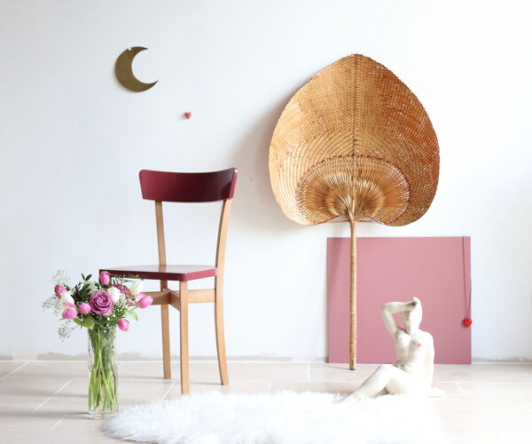 Chaise bistrot en bois vintage revisitée