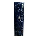Blue rectangular vintage vase with birds Cortendorf