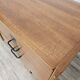 1960s walnut chest of drawers with iron and brass details