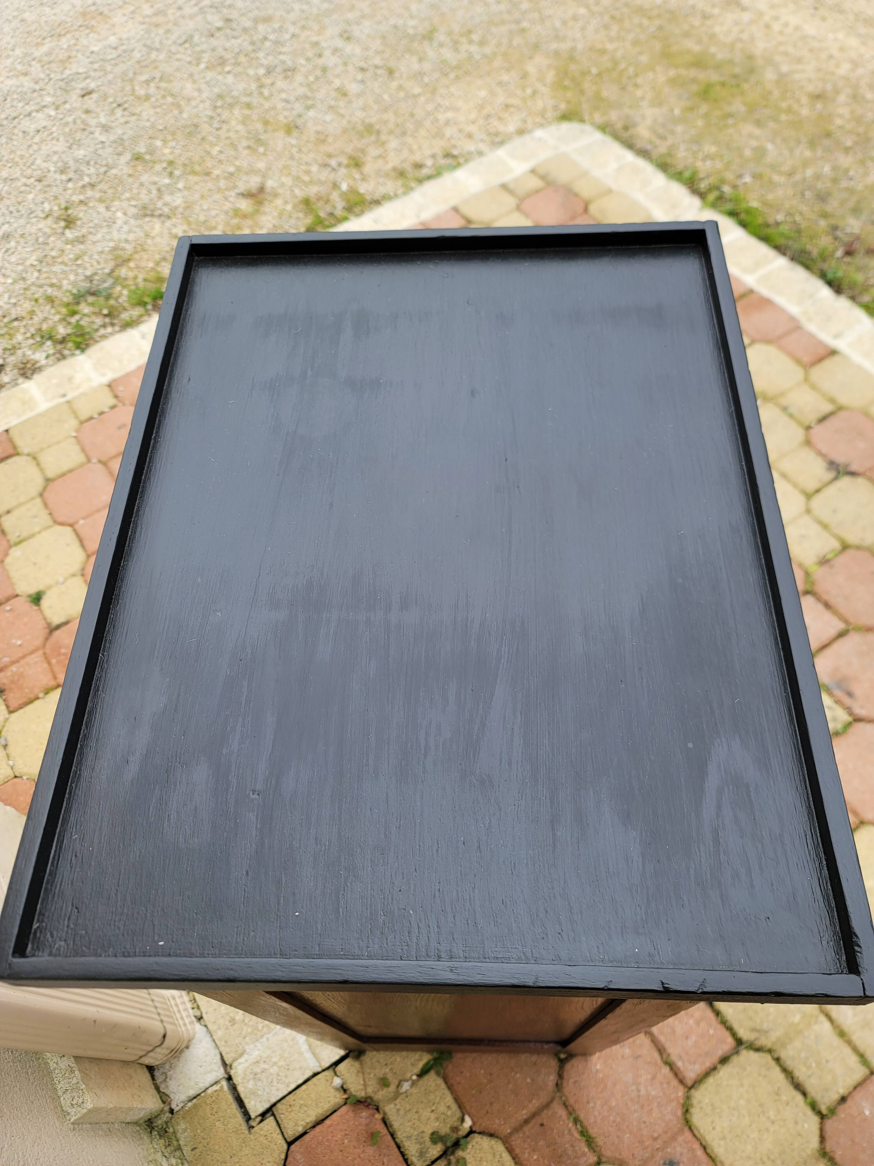 Vintage curtain binder cabinet