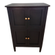 Small black Parisian sideboard vintage storage unit chest of drawers original Scandinavian industrial wood