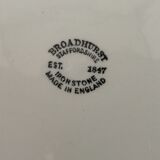 8 blue & white soup plates Broadhurst, Lunéville, Myott and Royal Sphinx Regout Maestricht