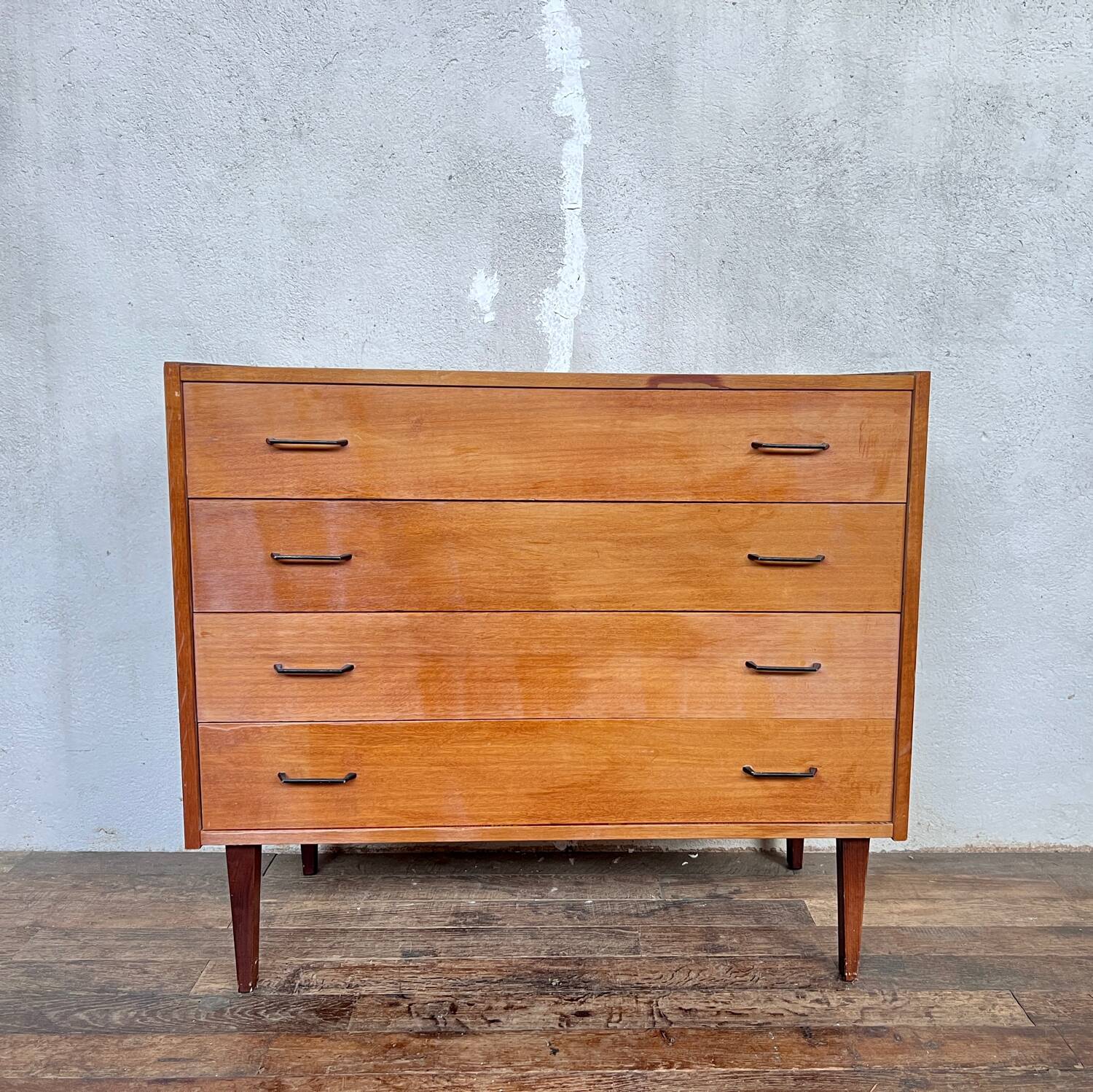 Commode en teck vintage