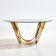 Table basse en laiton par Roger Sprunger pour Dunbar