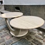 Italian travertine coffee table