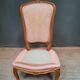 Louis xv style upholstered low chair