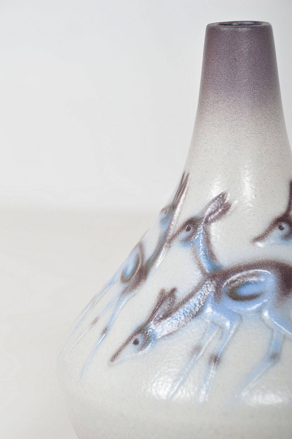Vase vintage à motif cerf de Goebel, 1970