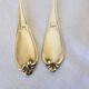 2 vintage silver plated Ercuis teaspoons