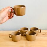 Brenne sandstone 5-cup coffee cup set