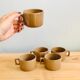 Ensemble de 5 tasses à café en grès de Brenne