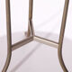 Cedric Hartman bronze side table with bevelled granite top, USA 70s