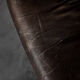 Modern Scandinavian brown leather swivel chair, 1970s