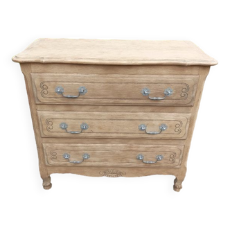 Commode 3 tiroirs bois massif Aéro-gommé meuble DP 0823400