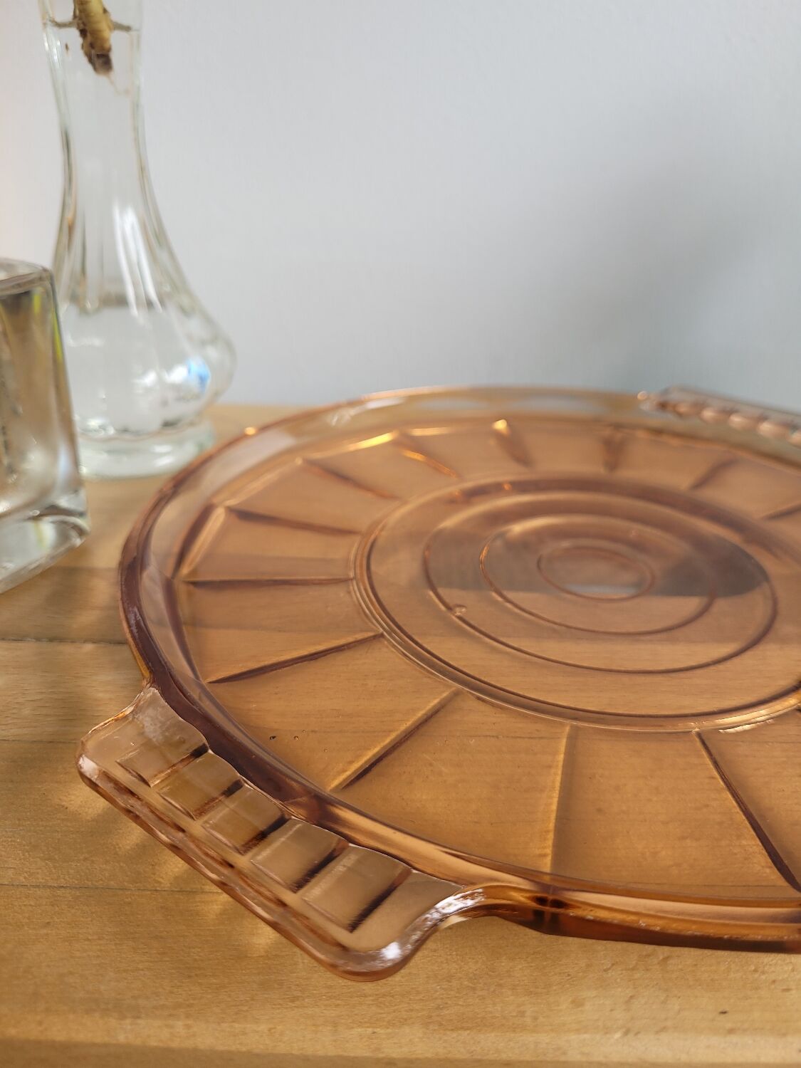 Plateau en verre Art Deco