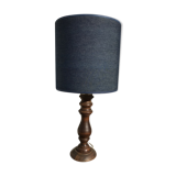 Solid wood lamp lampshade denim