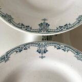 Old soup plates Creil Montereau Labrador Cambrai