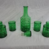 Set of 6 glasses and decanter vintage