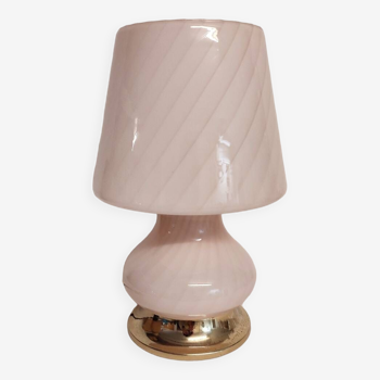 Lampe de table en verre de Murano, Italie années 1980
