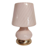 Lámpara de mesa "seta"de cristal de Murano. Italy, 1980s.