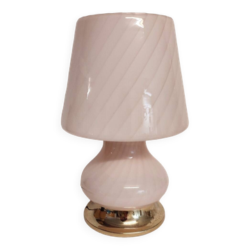 Lampe de table en verre de Murano, Italie années 1980