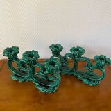 Vallauris 1950 barbotine candlesticks