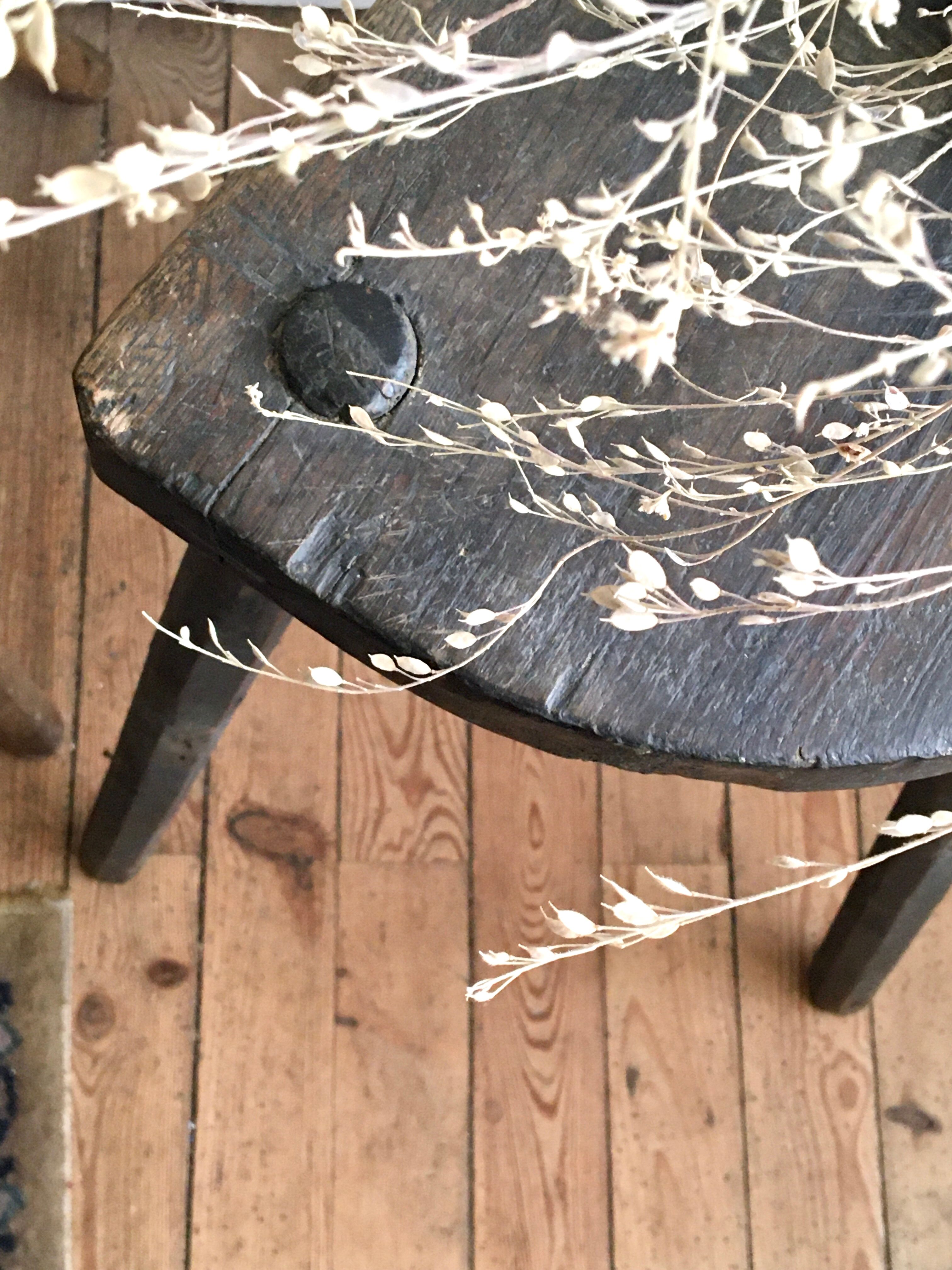 Brutalist tripod stool