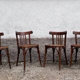Series of 4 bistro chairs