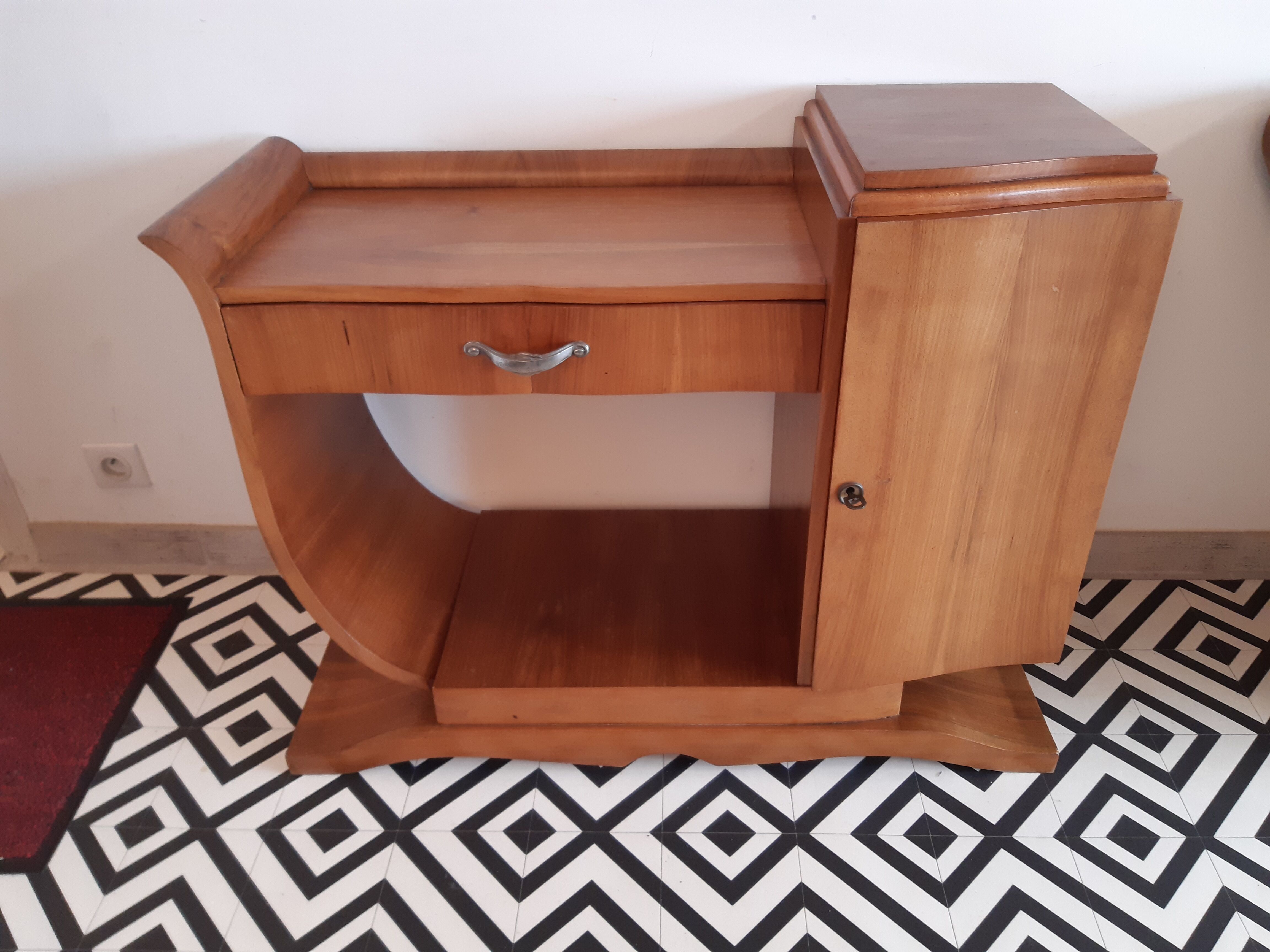Desk console hairdresser art deco