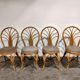 Vintage bamboo dining chairs, 1960s