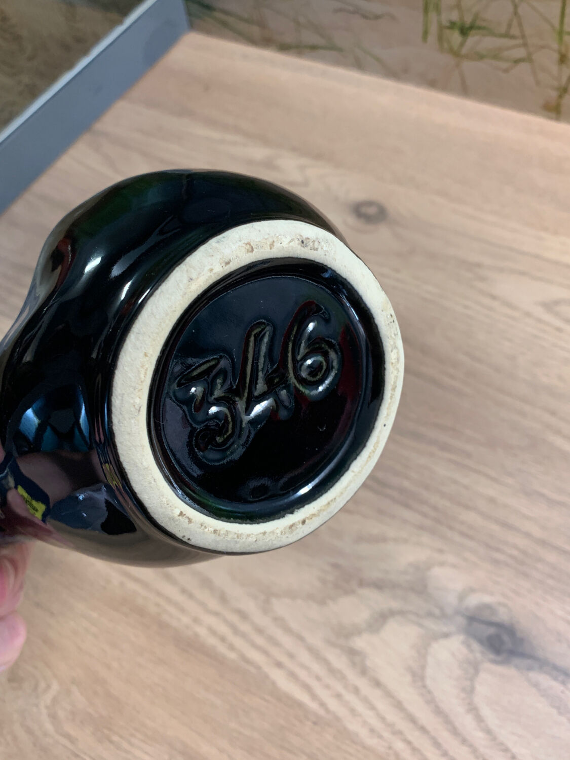 Pichet en grès flammé