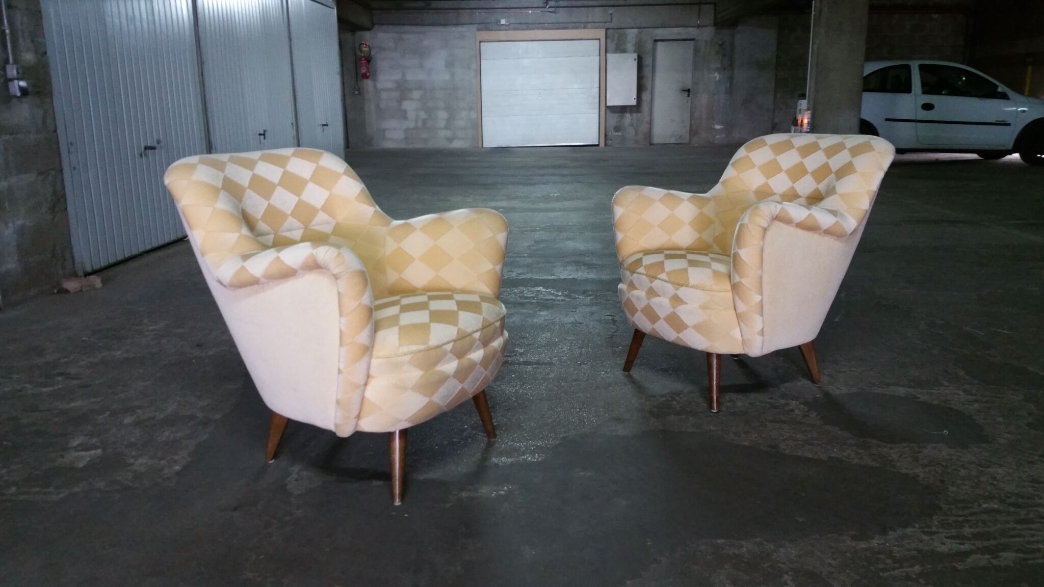 Organic year 50-60 club chairs pair