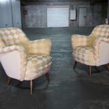 Organic year 50-60 club chairs pair