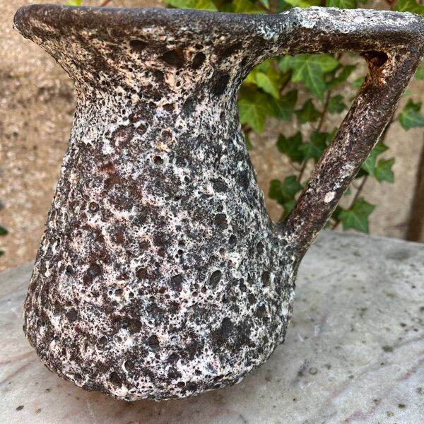 Vase lave grasse par Alain Rufas Vallauris années 1960