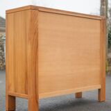 Solid wood sideboard from Regain, wooden storage unit with 2 doors and 2 drawers, living room furniture