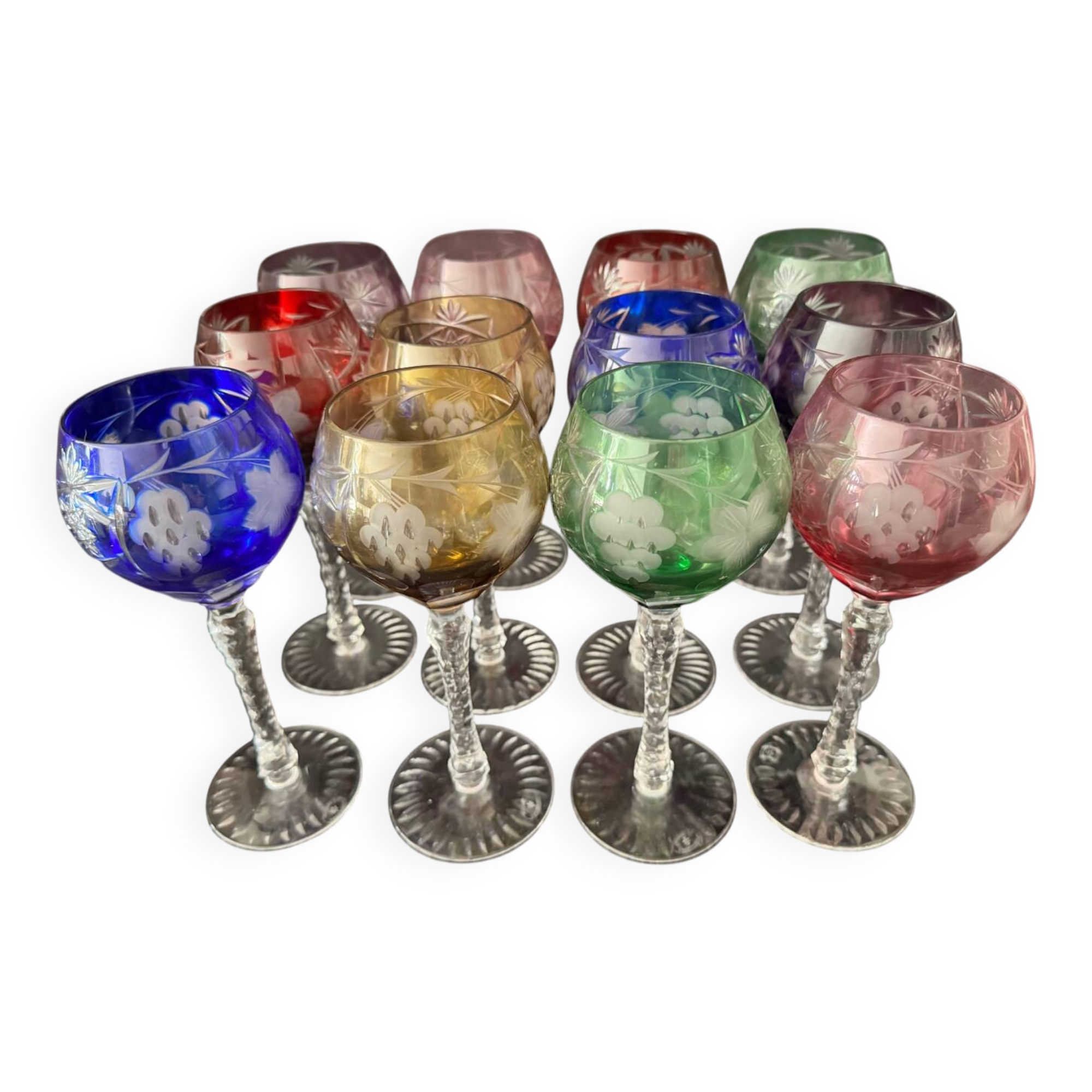 Lorraine crystal stemmed glasses