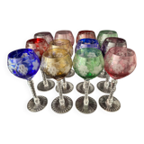 Lorraine crystal stemmed glasses