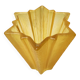 Art Deco Star Shaped Yellow Glass Vase Attributed to Pierre D'Avesn for Daum