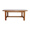 Solid elm extendable farmhouse table