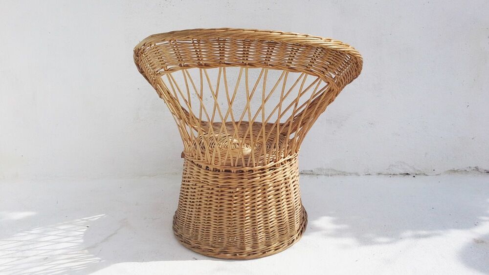 Salon ancien en osier