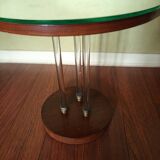 Art Deco pedestal table attributed to Jacques Adnet