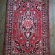 Handmade Persian Hamadan rug 207x132cm