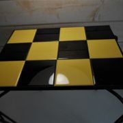 Table d'appoint en fer forgé vintage