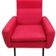 Pair of vintage armchairs with metal legs