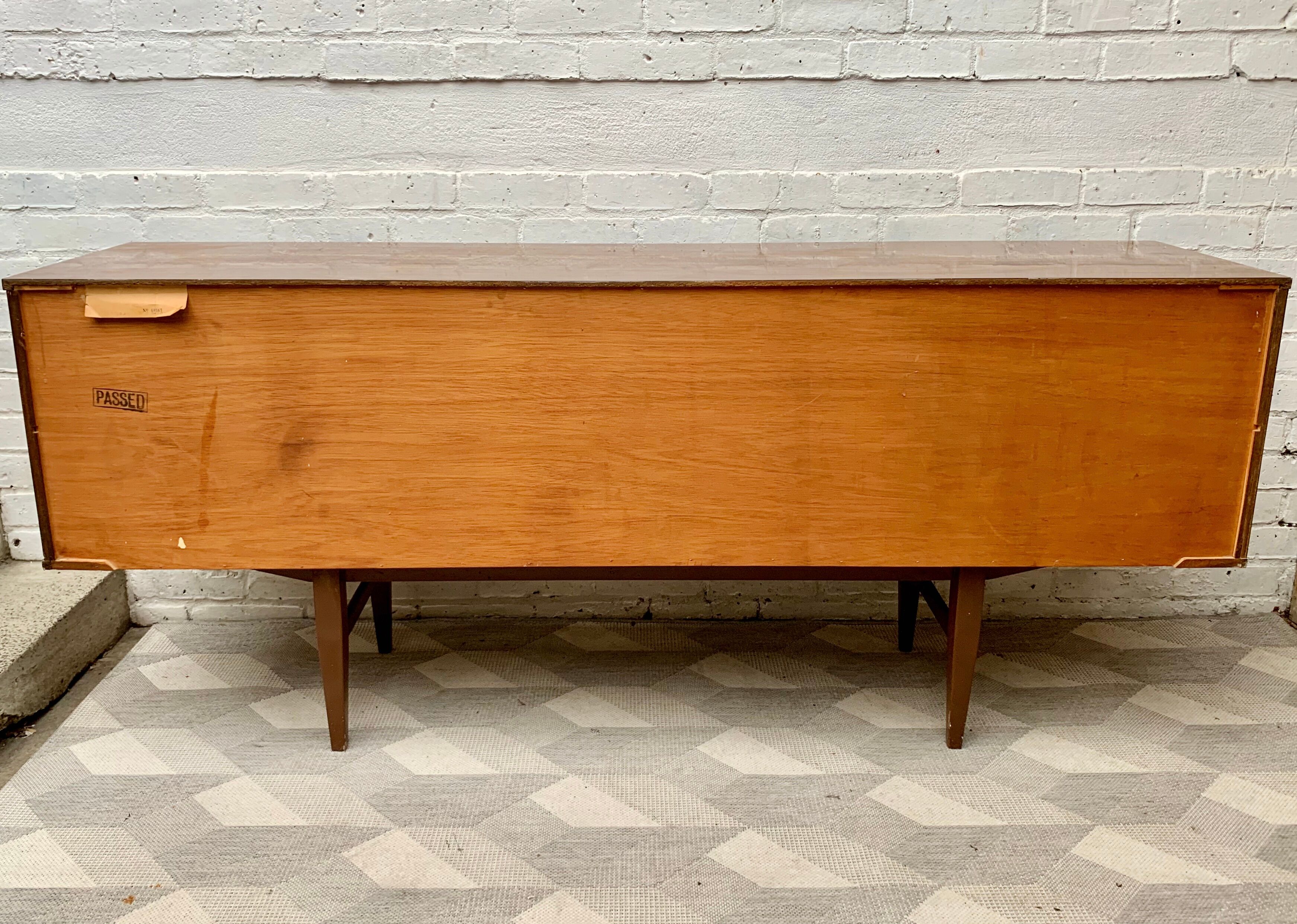 Vintage sideboard with drinks cabinet with drawers
