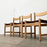 Swedish Mid-Century Safari Chair, 1960s, set of 3