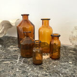 Lot of 5 bottles of apothecary