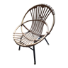 Armchair child rattan wicker base steel vintage 50/60