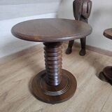 Side table, guéridon by Charles Dudouyt, 1940s-1950s.