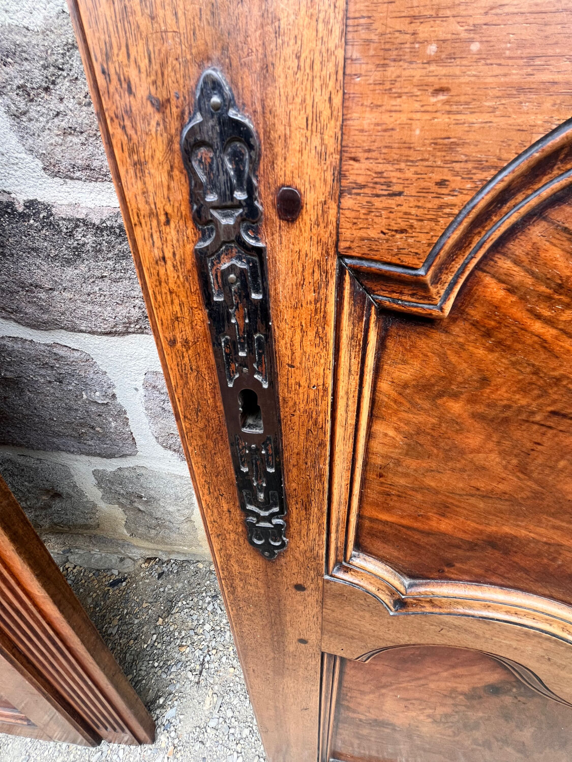 Old wardrobe door
